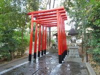 川口市　鎮守氷川神社様　鳥居工事