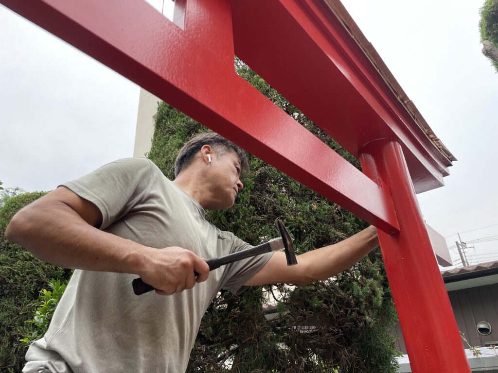 鳥居・御社工事が完工しました。