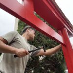 鳥居・御社工事が完工しました。