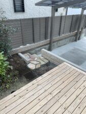 飫肥杉ウッドデッキ　外構リフォーム