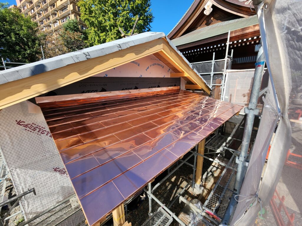 銅葺屋根