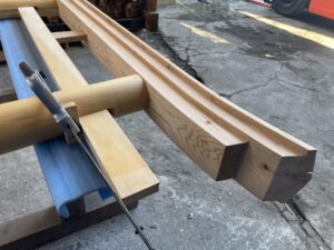 鳥居製作作業