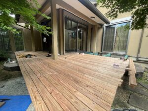 飫肥杉ウッドデッキ工事